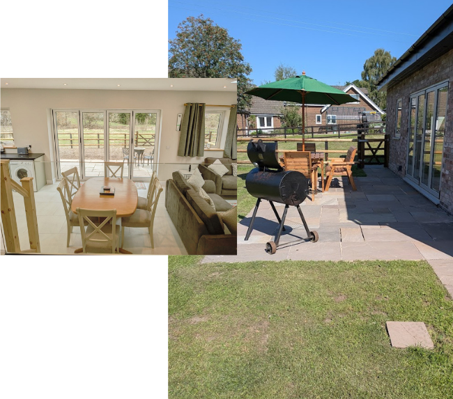 The Roost patio & dinig area